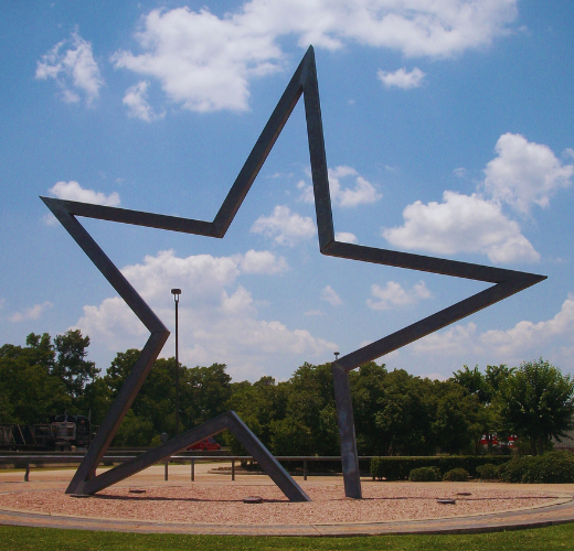 a star representing the brands four core values 