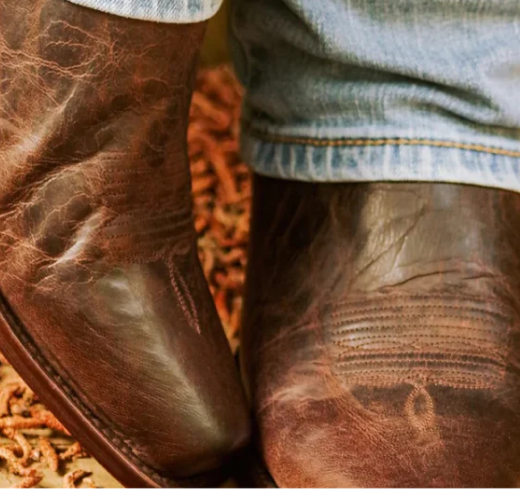 close of shot of rujo boots
