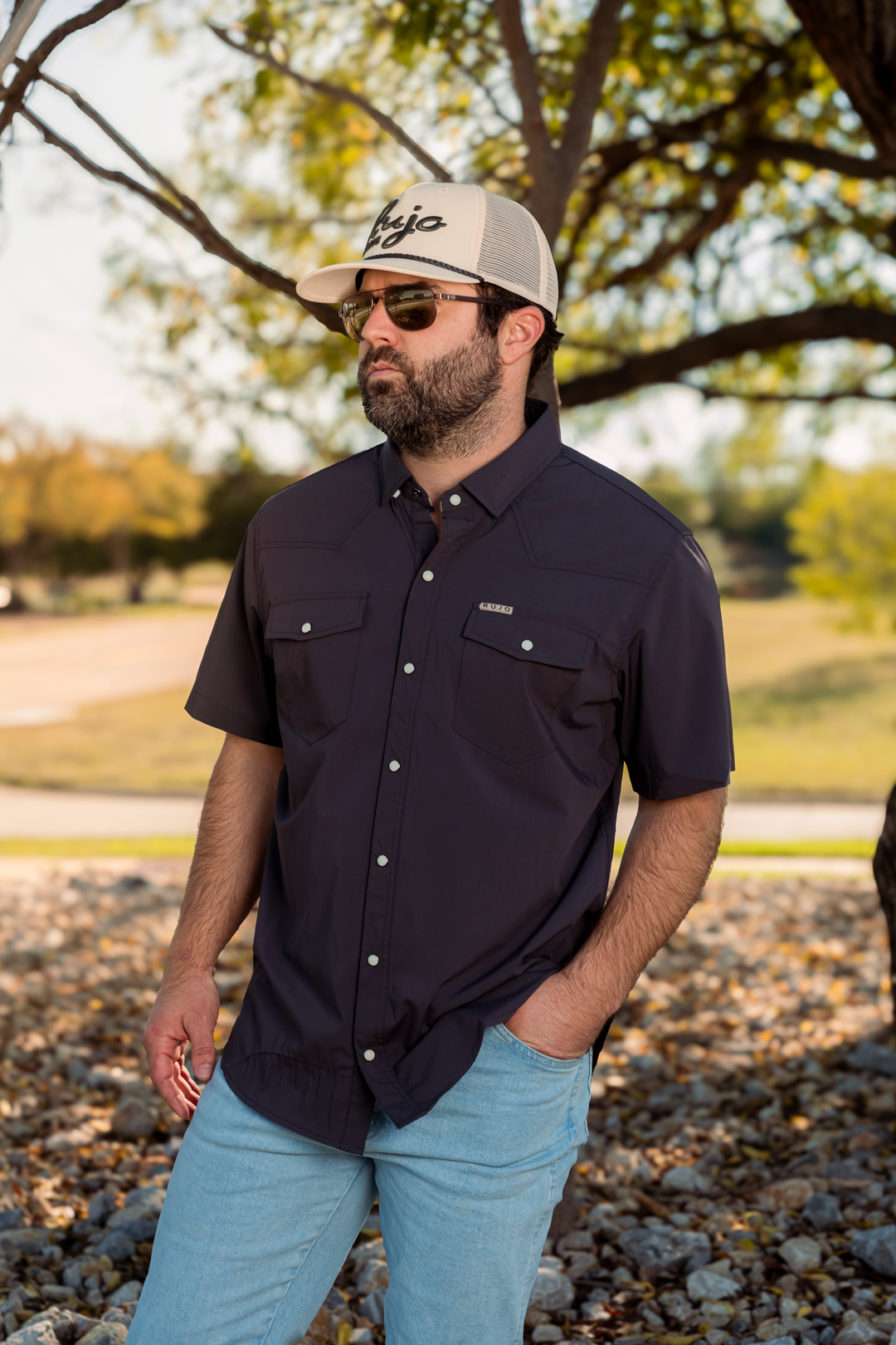 The Austin Bamboo Pearl Snap Shirt