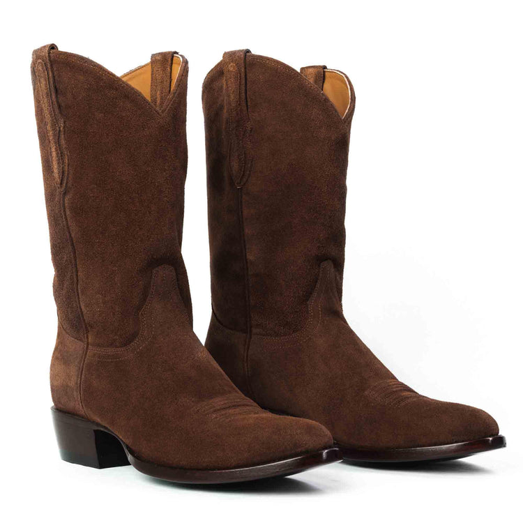 Western water-resistant Sentry Suede cowboy boots by RUJO