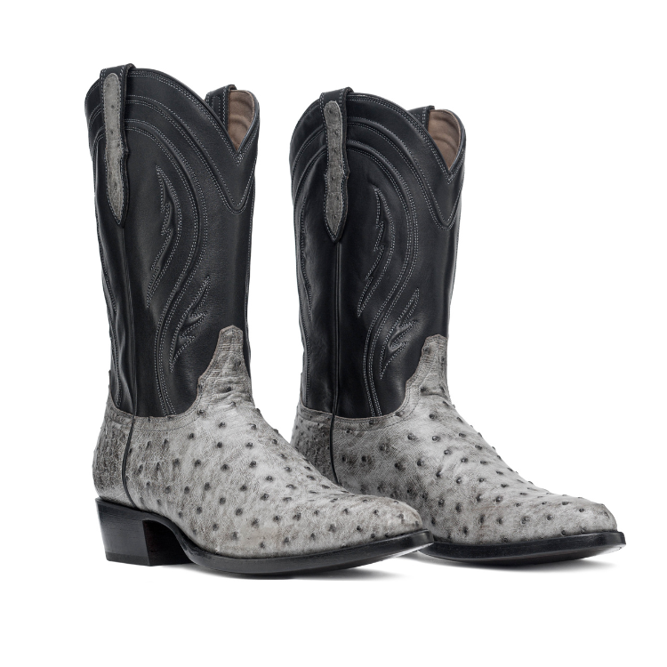 Gray cowboy boots mens online