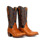 Men's Full-Quill Ostrich Cowboy Boot by RUJO