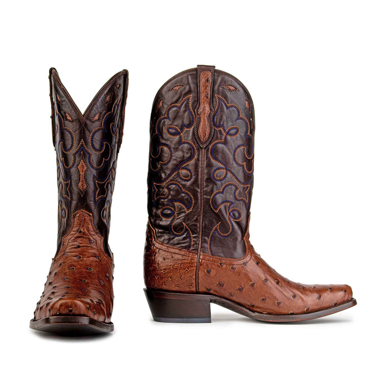 Men's Full-Quill Ostrich Cowboy Boot by RUJO