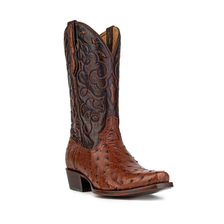 Men's Full-Quill Ostrich Cowboy Boot by RUJO