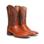 Men's Square-Toe Caiman Tail Cowboy Boot by RUJO