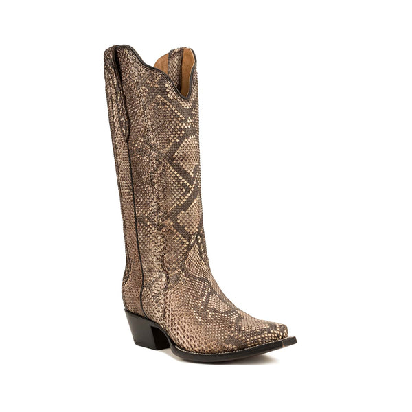 The Evalyne | Women's Python Leather Cowboy Boots | RUJO