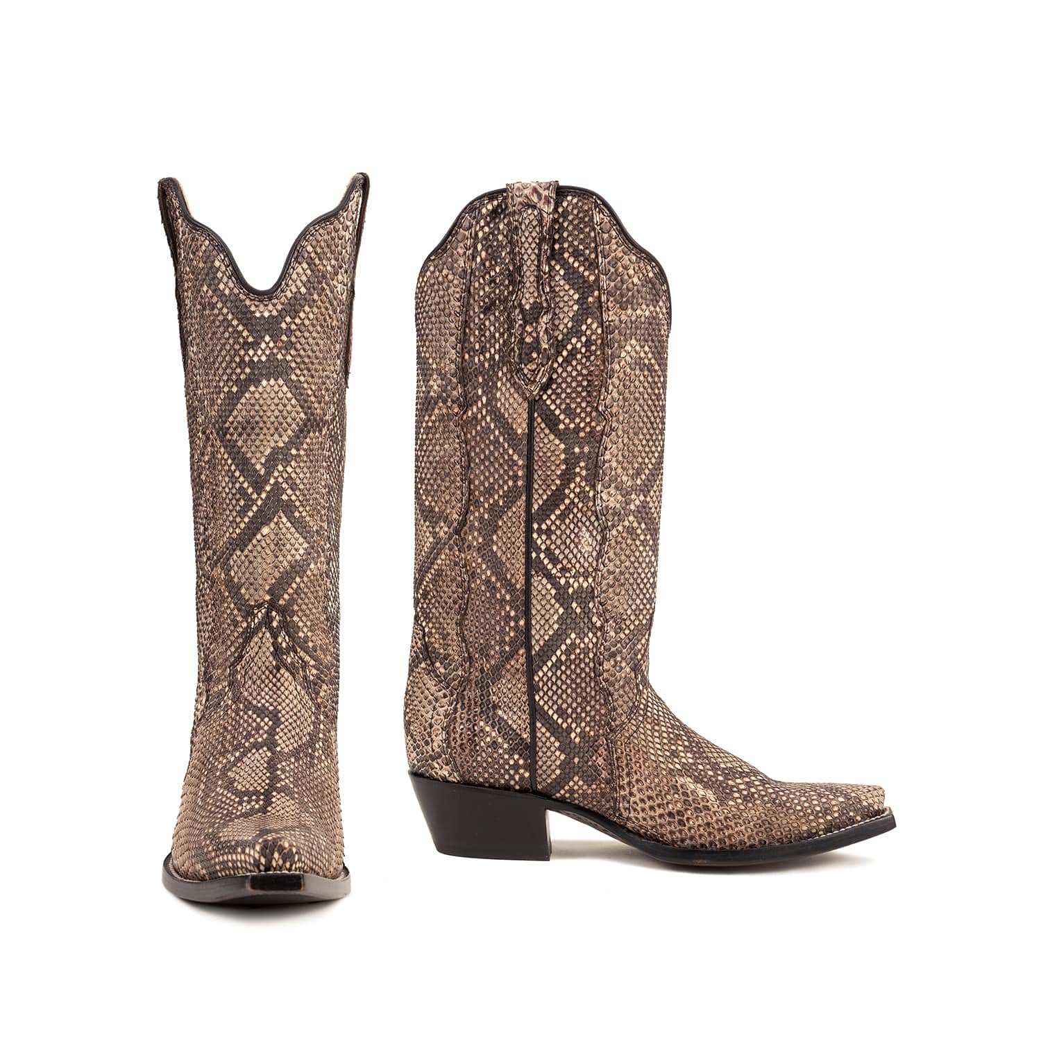 The Evalyne | Women's Python Leather Cowboy Boots | RUJO – Rujo Boots