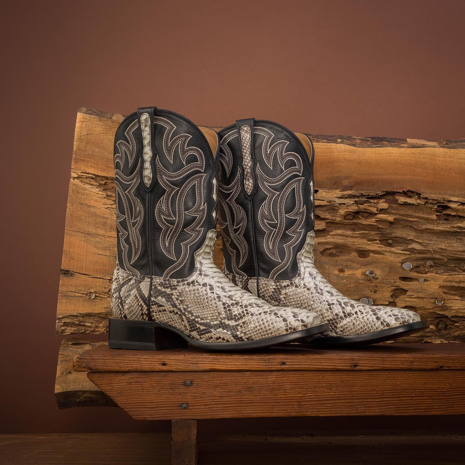 Men's Python Square Toe Boots | The Preston | RUJO Boots – Rujo Boots