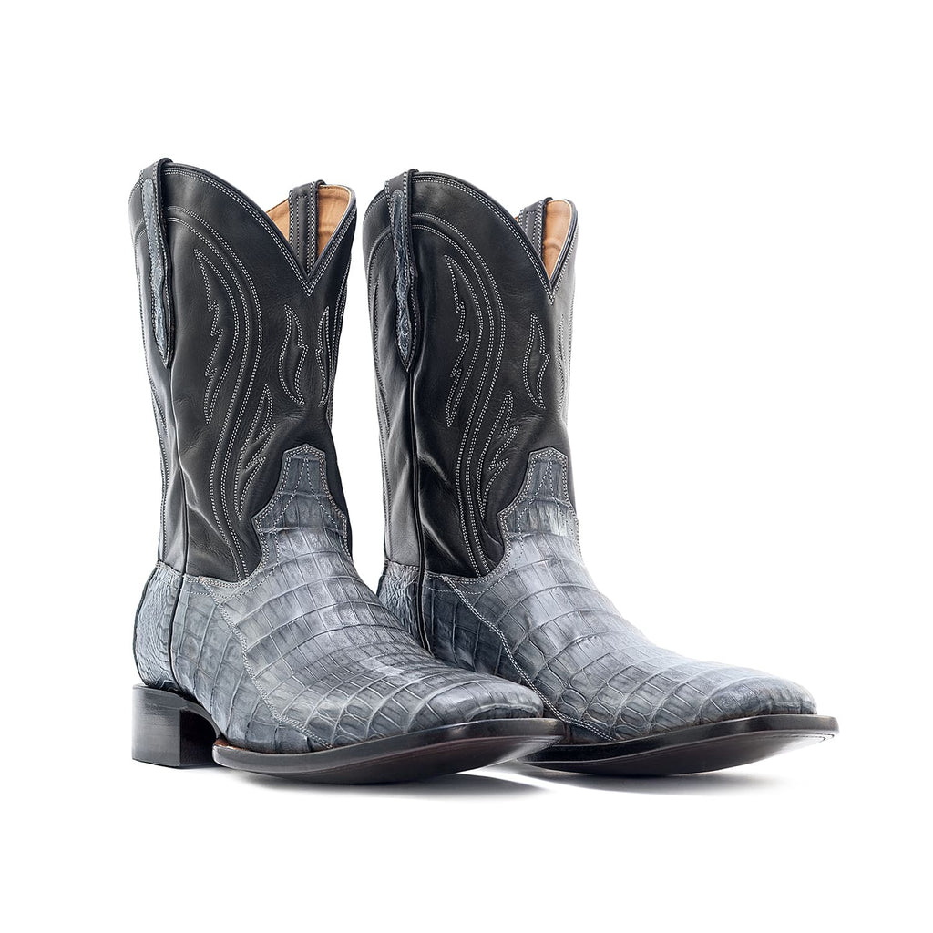 Men's Caiman Tail Square Toe Boots | The Roscoe | RUJO Boots