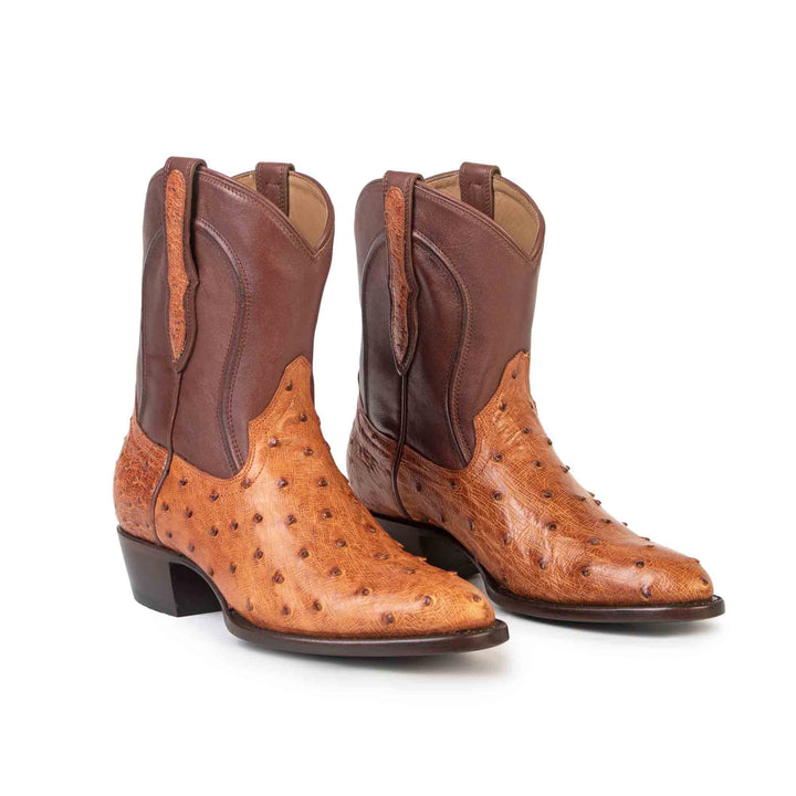Women's Full-Quill Ostrich Bootie Boot by RUJO