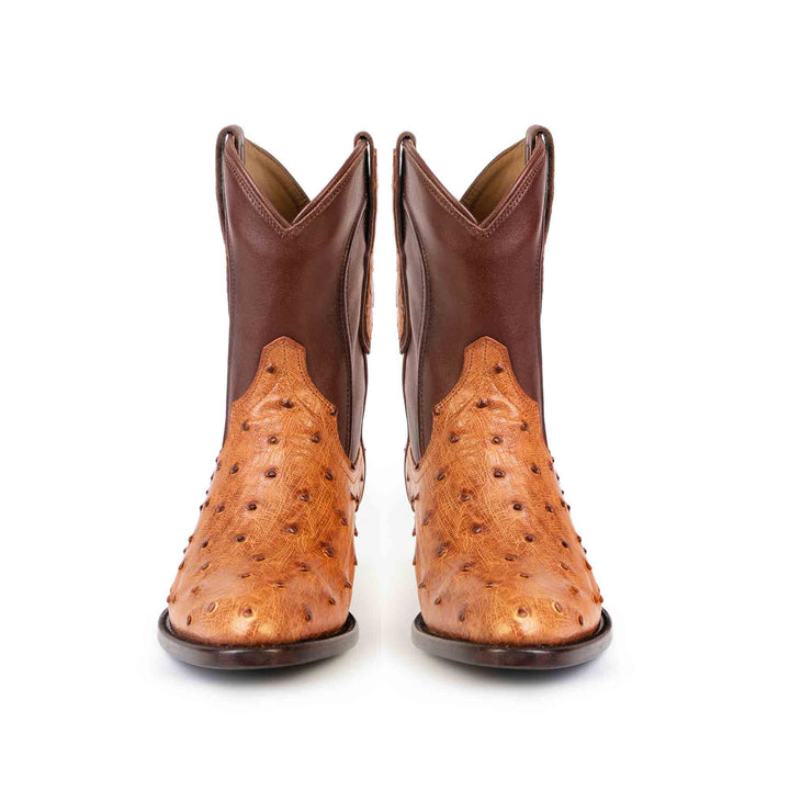 Women's Full-Quill Ostrich Bootie Boot by RUJO