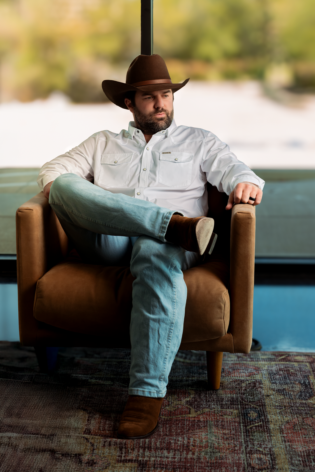 The Dallas Bamboo Pearl Snap Shirt