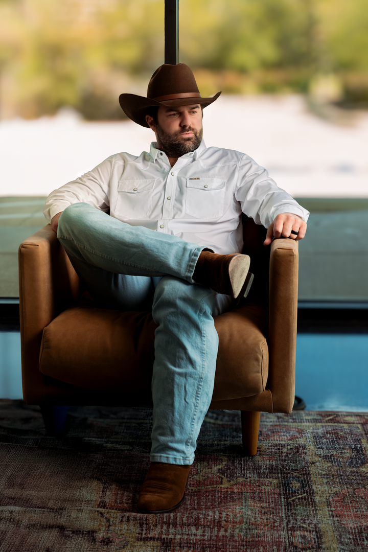 The Dallas Bamboo Pearl Snap Shirt