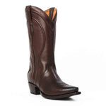 Women's Caravan Calfskin Cowgirl Boot in Brown