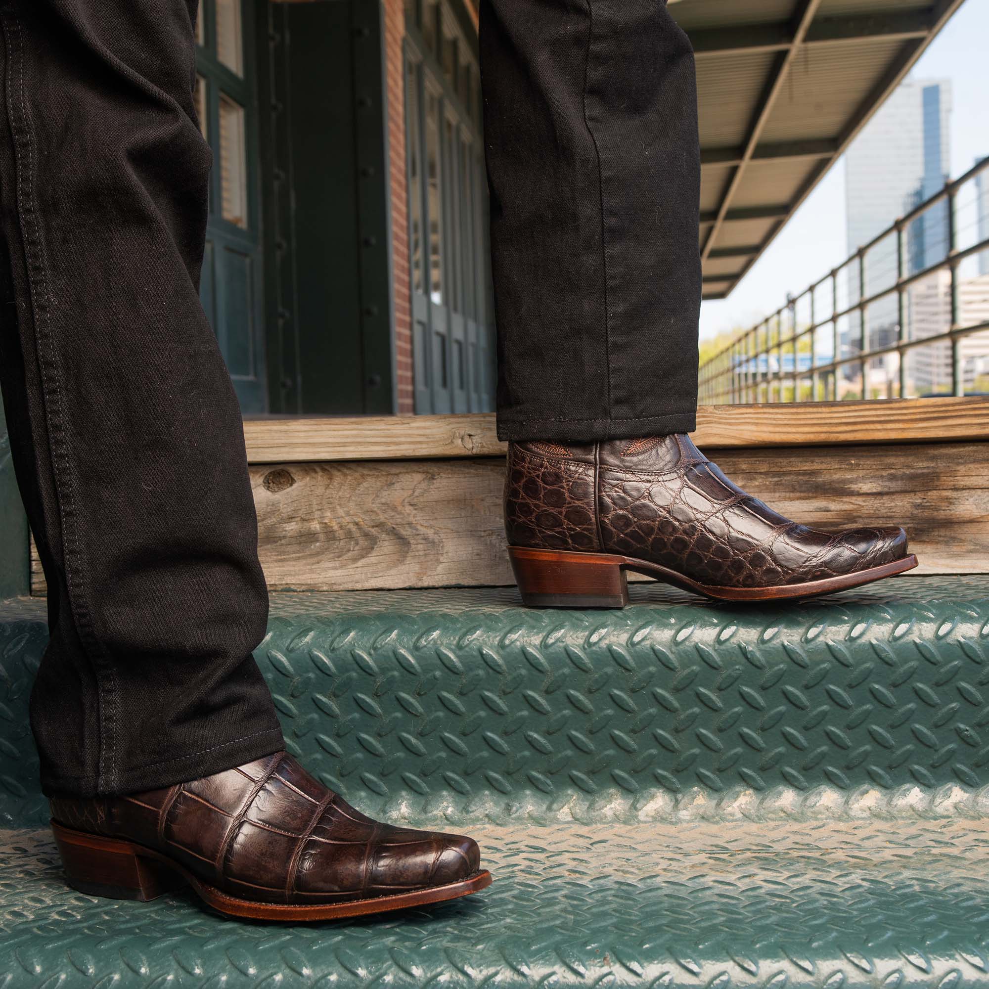 Men's American Alligator Bradley Cowboy Boots – Rujo Boots