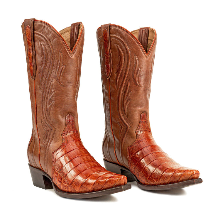 Cindy Women s Cowboy Boots Caiman Tail Leather Boots Rujo Boots