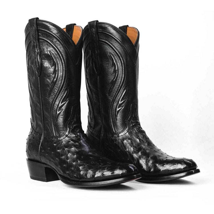 Full-Quill Ostrich Western Cowboy Boot by RUJO