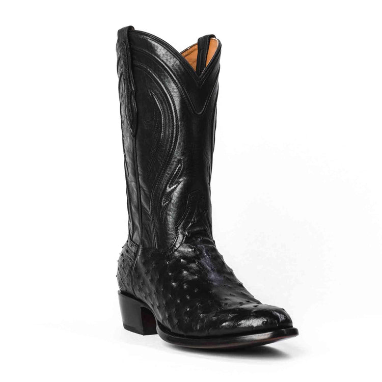 Full-Quill Ostrich Western Cowboy Boot by RUJO