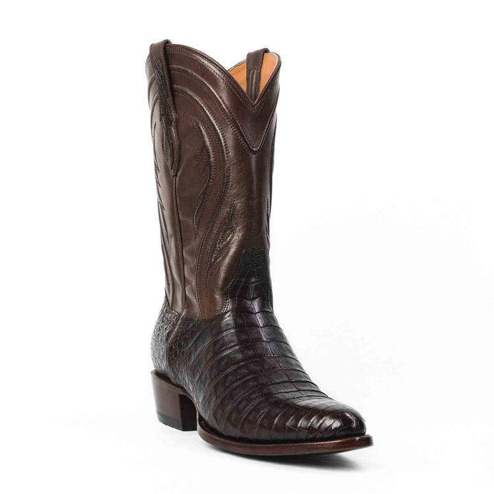 Men's caiman belly western boots by RUJO