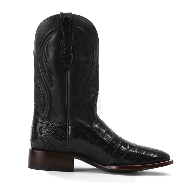 Men's Square-Toe Caiman Tail Cowboy Boot by RUJO