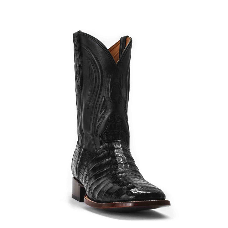 Men's Square-Toe Caiman Tail Cowboy Boot by RUJO