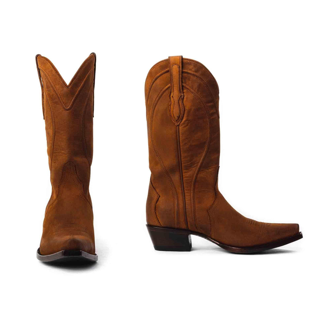 Women's Snip-Toe Rock Ranch Calfskin Cowgirl Boot by RUJO