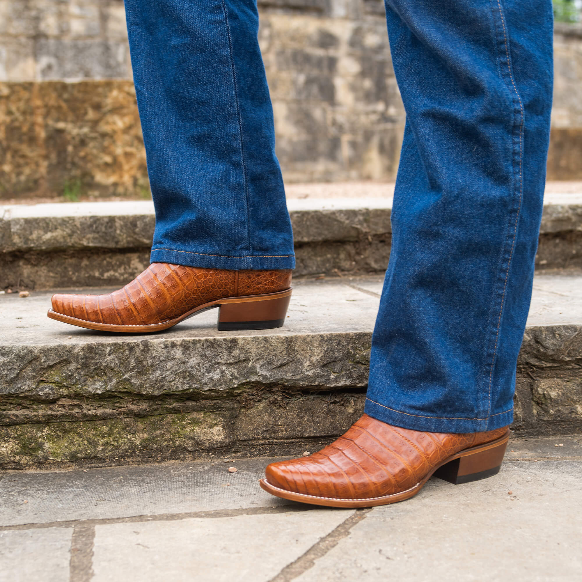 The Trace | 7-Toe Men's Caiman Belly Western Boots | RUJO – Rujo Boots