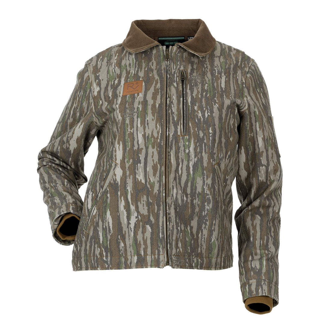 The Vintage Camo Carpenter Jacket in Faded Realtree Original, front