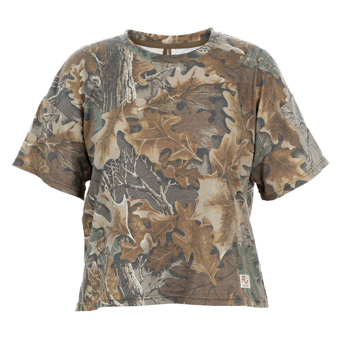 The Vintage Camo Tee in Faded Realtree Advantage Classic, front