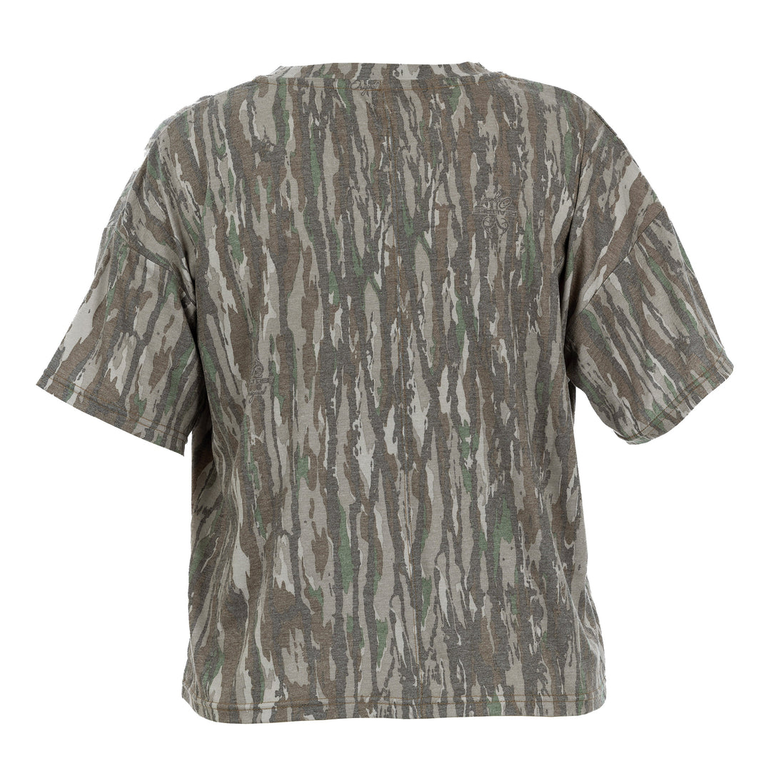 The Vintage Camo Tee in Faded Realtree Original, back