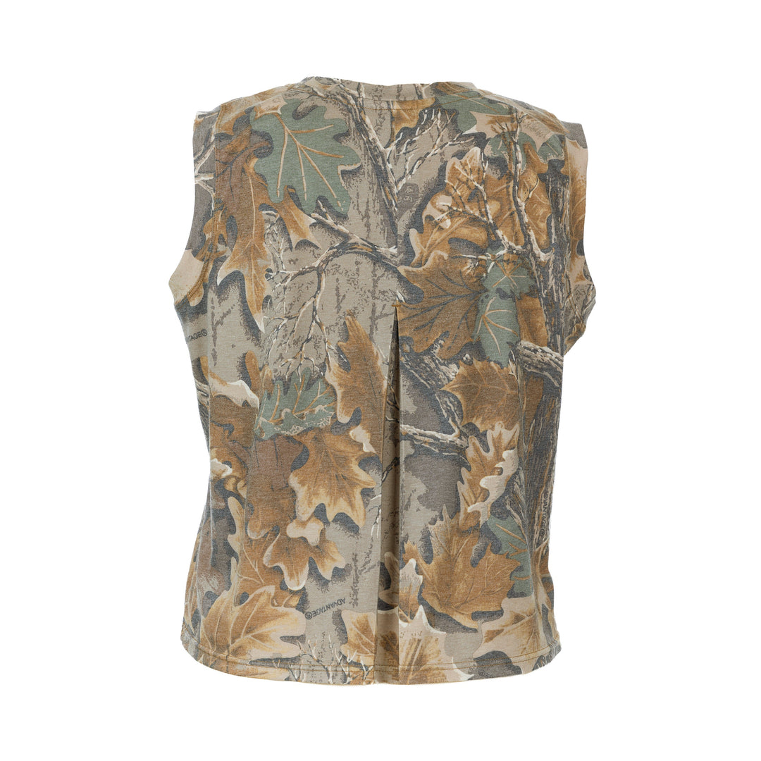 The Vintage Camo Muscle Tank in Faded Realtree Advantage Classic, back