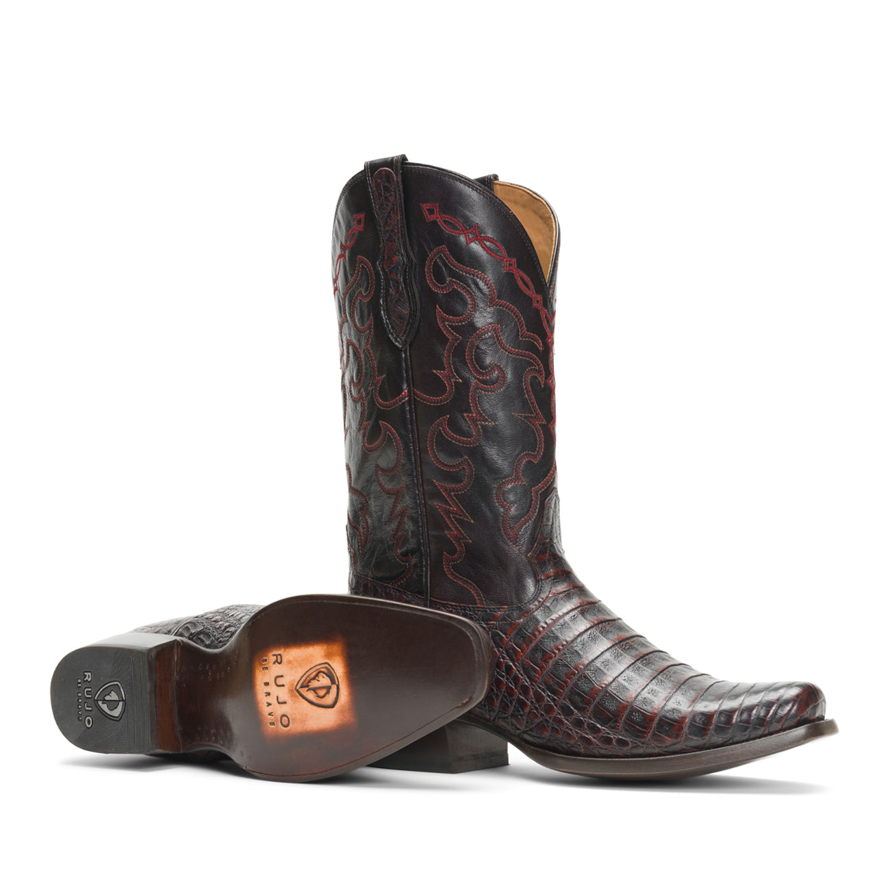 【A17】DARK RED RUM ブラック トップス The Trace – Rujo Boots