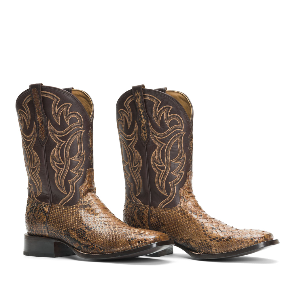 Men's Python Square Toe Boots | The Preston | RUJO Boots – Rujo Boots