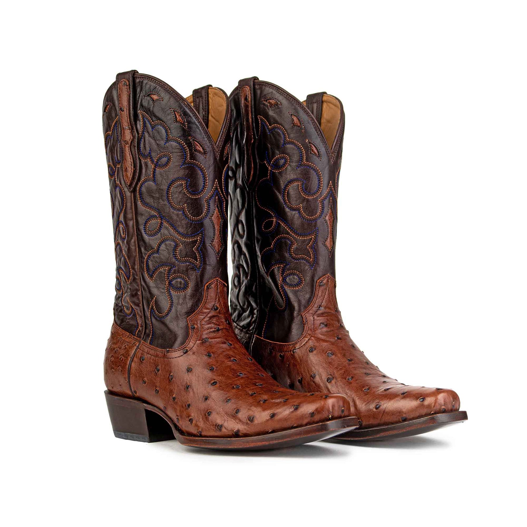 Men's Full-Quill Ostrich Cowboy Boot by RUJO