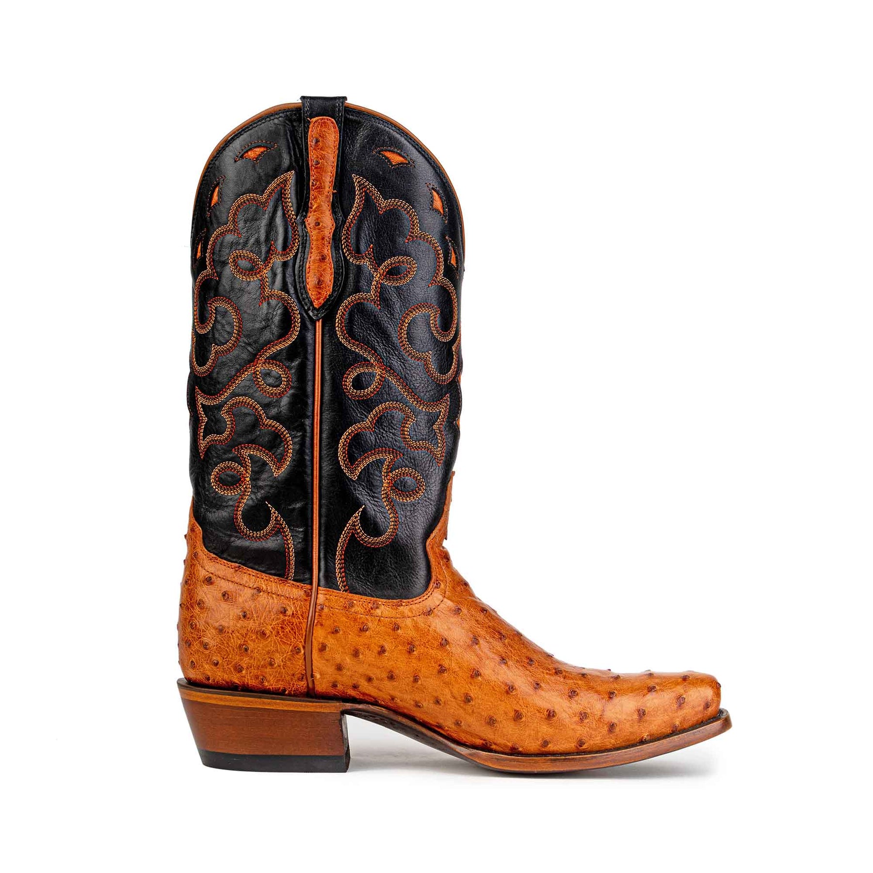 Men's Full-Quill Ostrich Cowboy Boot by RUJO