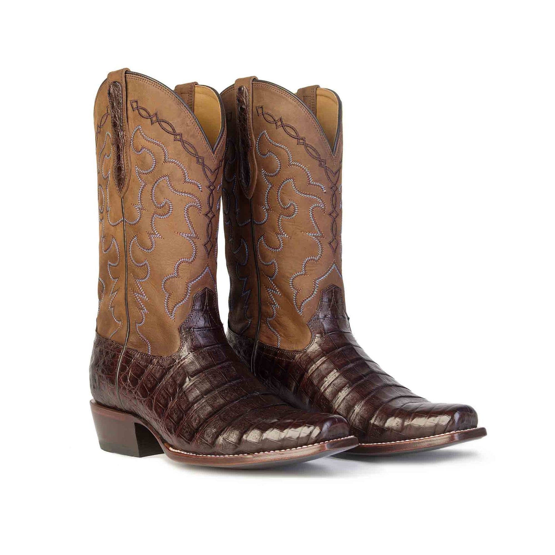 Men's Caiman Belly Western Boots | The Trace | 7-Toe