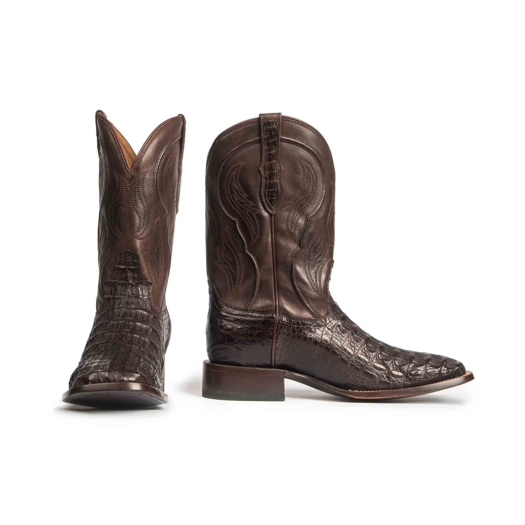 Men's Caiman Hornback Square-Toe Cowboy Boot by RUJO