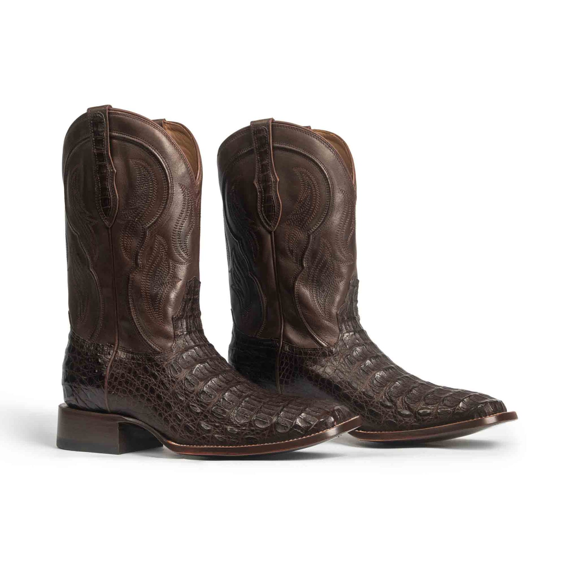 Men's Caiman Hornback Square-Toe Cowboy Boot by RUJO