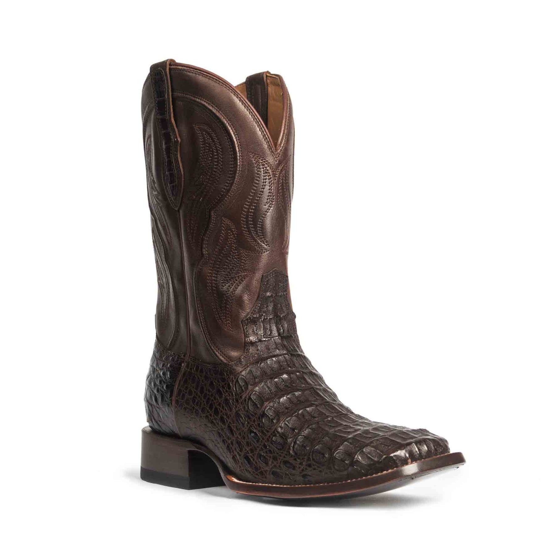 Men's Caiman Hornback Square-Toe Cowboy Boot by RUJO