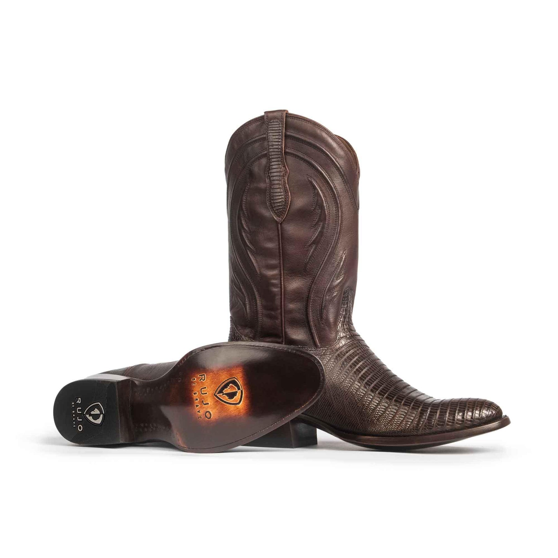 Men's Western Teju Lizard Cowboy Boots by RUJO