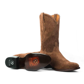 Western water-resistant Sentry Suede cowboy boots by RUJO