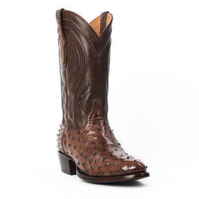 Full-Quill Ostrich Western Cowboy Boot by RUJO