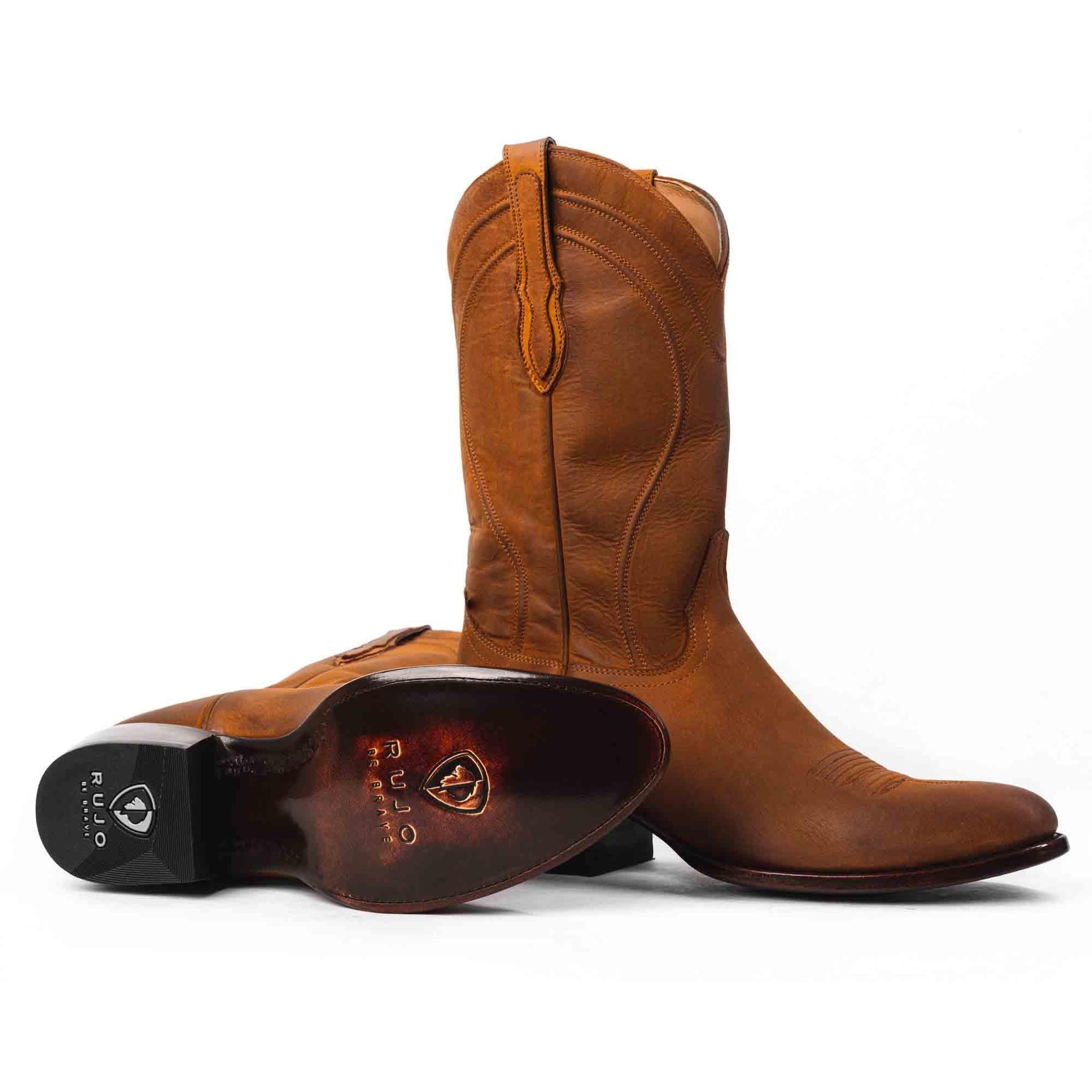 Western Rock Ranch Calfskin Cowboy Boot by RUJO