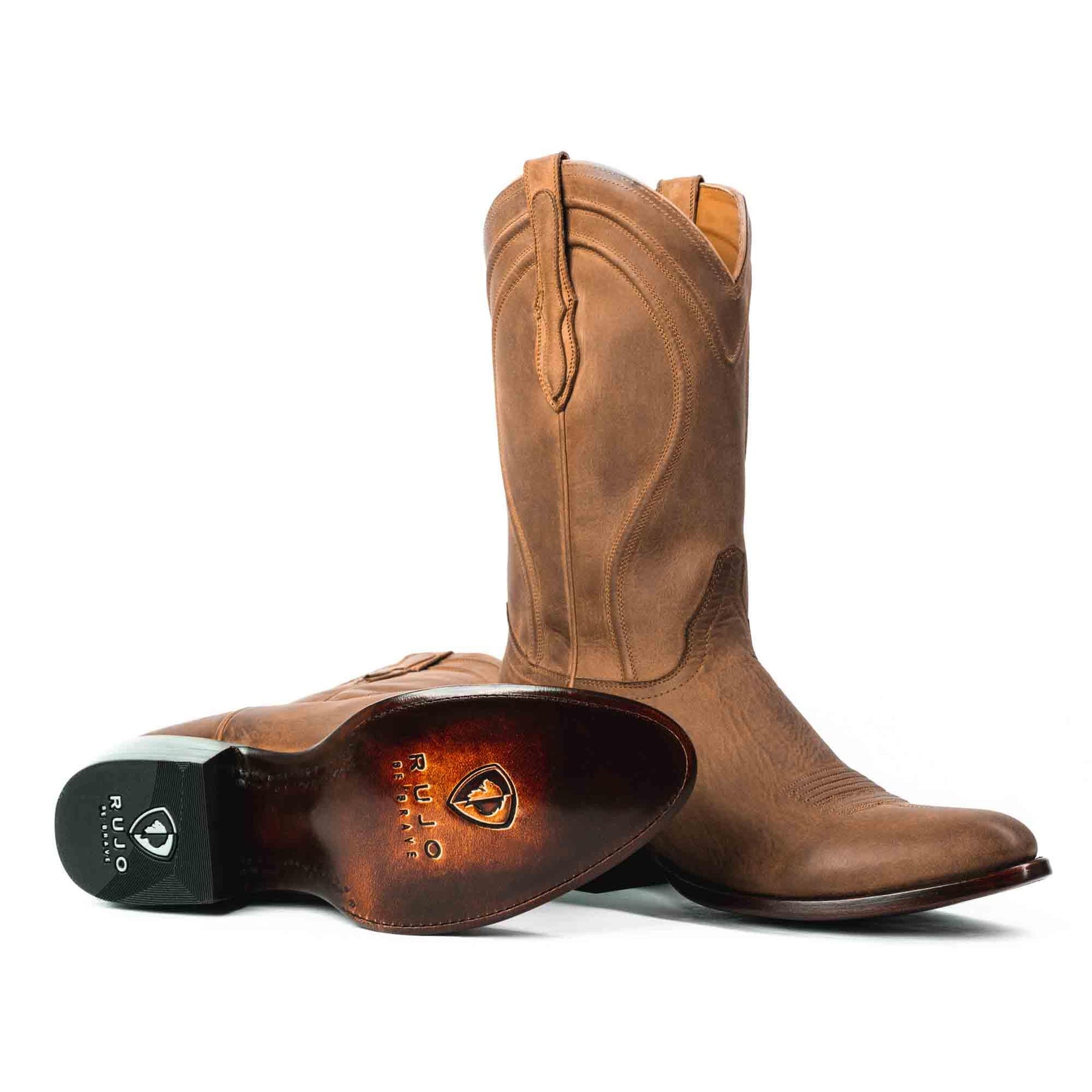 Western Rock Ranch Calfskin Cowboy Boot by RUJO